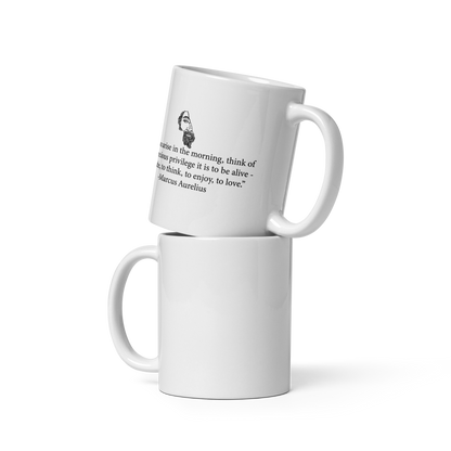 The Privilege To Be Alive - Marcus Aurelius | Mug